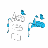 OEM 2006 BMW M3 Left Primed El.Exterior Heatable Mirror Diagram - 51-16-7-893-567