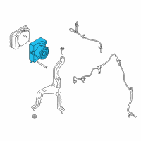 OEM 2022 Ford Mustang ABS Control Unit Diagram - JR3Z-2C215-A