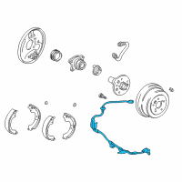 OEM 1997 Toyota RAV4 Rear Speed Sensor Diagram - 89546-42020