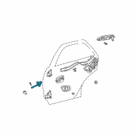 OEM 1999 Lexus RX300 Check Assy, Rear Door Diagram - 68630-48010