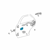 OEM Toyota Land Cruiser Handle, Inside Diagram - 69205-30150-A0