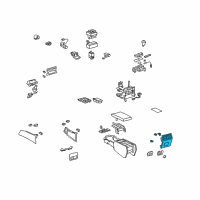 OEM 2007 Lexus LS460 Panel Sub-Assy, Console Rear End Diagram - 58903-50050-B1