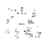 OEM Lexus Lock Sub-Assy, Console Compartment Door Diagram - 58908-50050-A1