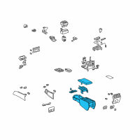 OEM Lexus Box Assembly, Console Diagram - 58810-50070-A0