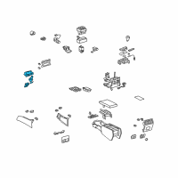 OEM 2007 Lexus LS460 Panel Sub-Assy, Console, Upper Diagram - 58804-50310-B0