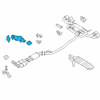 OEM 2010 Nissan GT-R Three Way Catalytic Converter Diagram - B0HB3-JF00A