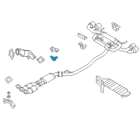 OEM 2018 Nissan GT-R Mounting-Exhaust, Rubber Diagram - 20651-JF00A