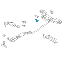 OEM 2004 Nissan Murano Mounting Assembly - Exhaust, Rubber Diagram - 20621-CA000