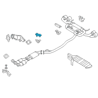 OEM 2013 Nissan GT-R Bracket-Exhaust Mounting Diagram - 20722-JF00A