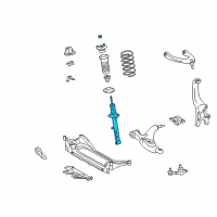 OEM 2010 Lexus GS450h Absorber Assy, Shock, Front RH Diagram - 48510-80433