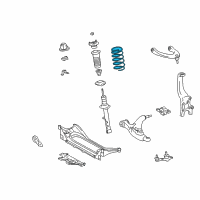 OEM 2010 Lexus GS450h Spring, Coil, Front Diagram - 48131-30B11