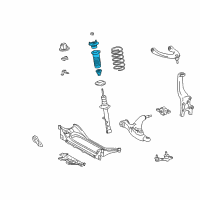 OEM 2011 Lexus GS460 Front Suspension Support Assembly Diagram - 48680-30340