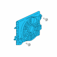 OEM 2020 Nissan Kicks Motor & Fan Assy-W/Shroud Diagram - 21481-5RB0B