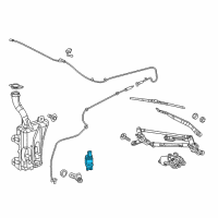 OEM Chrysler 200 Pump-Washer, Windshield Diagram - 68171073AA