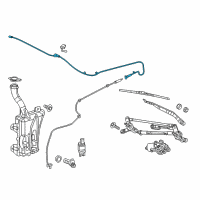 OEM Dodge Dart Hose-Windshield Washer Diagram - 68081365AB