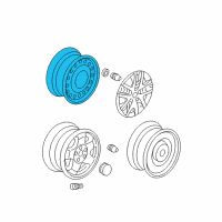 OEM 2009 Honda Odyssey Disk, Wheel (16X7J) (Tpms) Diagram - 42700-SHJ-A01