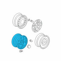 OEM Honda Odyssey Disk, Aluminum Wheel (16X7J) (Tpms) (Enkei) Diagram - 42700-SHJ-L81