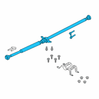 OEM Ford Edge Drive Shaft Assembly Diagram - G2GZ-4R602-C