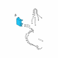 OEM 2003 Lexus RX300 Cooler Assy, Oil Diagram - 32910-48010