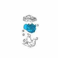 OEM 2004 GMC Sierra 2500 HD Brake Pressure Modulator Valve Diagram - 15904563