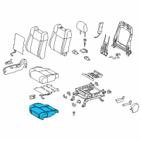 OEM 2016 Toyota Tundra Seat Cushion Pad Diagram - 71511-0C340