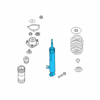 OEM 2009 BMW X6 Rear Left Shock Absorber Diagram - 33-52-6-783-017