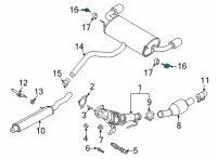 OEM Lincoln Corsair SUPPORT Diagram - LX6Z-5277-D