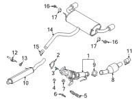 OEM 2022 Ford Ranger Converter Stud Diagram - -W712458-S900