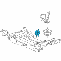 OEM 2006 Cadillac XLR Transmission Mount Diagram - 10352421