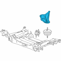 OEM 2006 Cadillac XLR Mount Bracket Diagram - 10438291