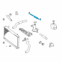 OEM 2005 Toyota Solara Hose, Reserve Tank Diagram - 16472-AA010