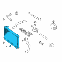 OEM Lexus ES300 Radiator Assembly, Mvp Diagram - 16410-AZ044