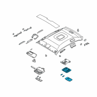 OEM 2006 Kia Amanti Lamp Assembly-Room Diagram - 9281039010NF