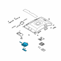 OEM Kia Amanti Lamp Assembly-S/GLASS Overhead Diagram - 928303F021NF