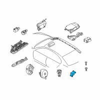 OEM BMW M6 Sensor, B-Pillar Diagram - 65-77-6-977-399