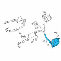 OEM 2011 Chrysler 300 Exhaust Muffler And Resonator Diagram - 4578955AF