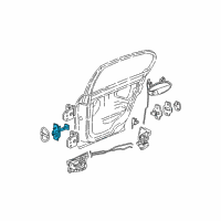 OEM 2005 Chevrolet Classic Link Asm, Rear Side Door Check Diagram - 19244703