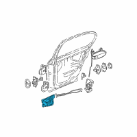 OEM 2001 Chevrolet Malibu Handle Asm-Rear Side Door Inside Diagram - 22601596