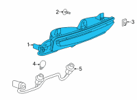 OEM 2021 Cadillac CT5 Back Up Lamp Diagram - 84691030