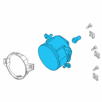 OEM 2008 Nissan Sentra Housing Assembly-Fog Lamp, RH Diagram - 26154-EA500