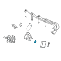 OEM 1996 Honda Civic Igniter Unit Diagram - 30120-P0A-A01