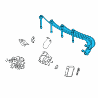 OEM 1997 Honda Civic Wire, Ignition (Sumitomo) Diagram - 32722-P2A-003