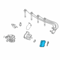 OEM 2000 Honda Civic Control Module, Engine Diagram - 37820-P2M-L71