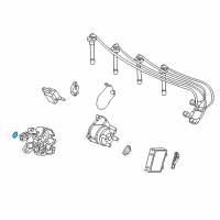 OEM 2000 Honda Civic O-Ring (26.4X3.1) (Tec) Diagram - 30110-PA1-732