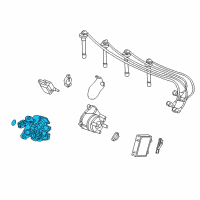 OEM 2000 Honda Civic Housing, Distributor Diagram - 30105-P2M-A01