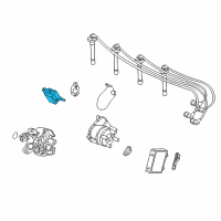 OEM 1995 Honda Accord Coil, Ignition Diagram - 30500-PCA-003