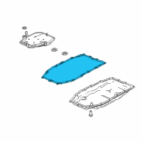 OEM 2017 Chevrolet Silverado 1500 Gasket-Automatic Transmission Fluid Pan Diagram - 24260071