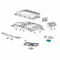 OEM 2021 Ram ProMaster City Lamp-Dome And Reading Diagram - 6JU46LDMAA