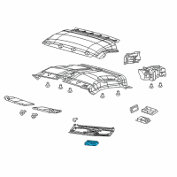 OEM 2019 Ram ProMaster 2500 Lamp-Dome And Reading Diagram - 6EH37LDMAA