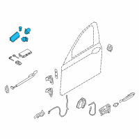 OEM 2015 BMW 750Li Set Uniform Locking System (Code) Diagram - 51-21-7-251-674